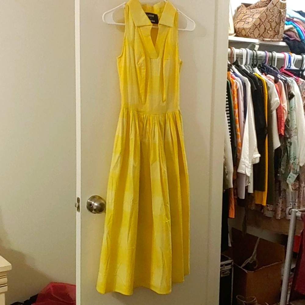 Beautiful yellow gingham dress....